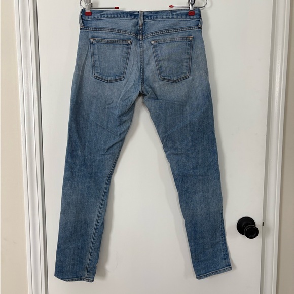 J Crew Toothpick Low Rise Light Wash Ankle Cropped Petite Jeans 26W - Picture 4 of 7